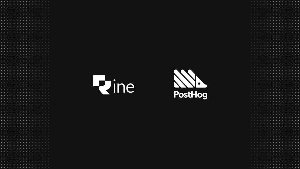 Rine and PostHog Co-branding